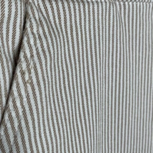 Chadwicks of Boston Pinstripe Pencil Skirt Women’s 8 Beige Cotton Blend - Picture 7 of 11